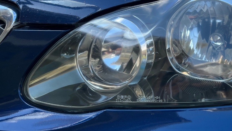 Headlight after restoration result